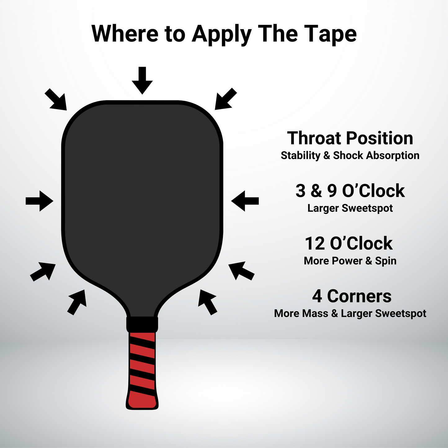 Pre-Weighted Pickleball Lead Tape
