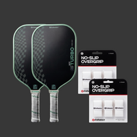 2x MPP Turbo + 2 Packs of No-Slip Overgrips Bundle - Hybrid