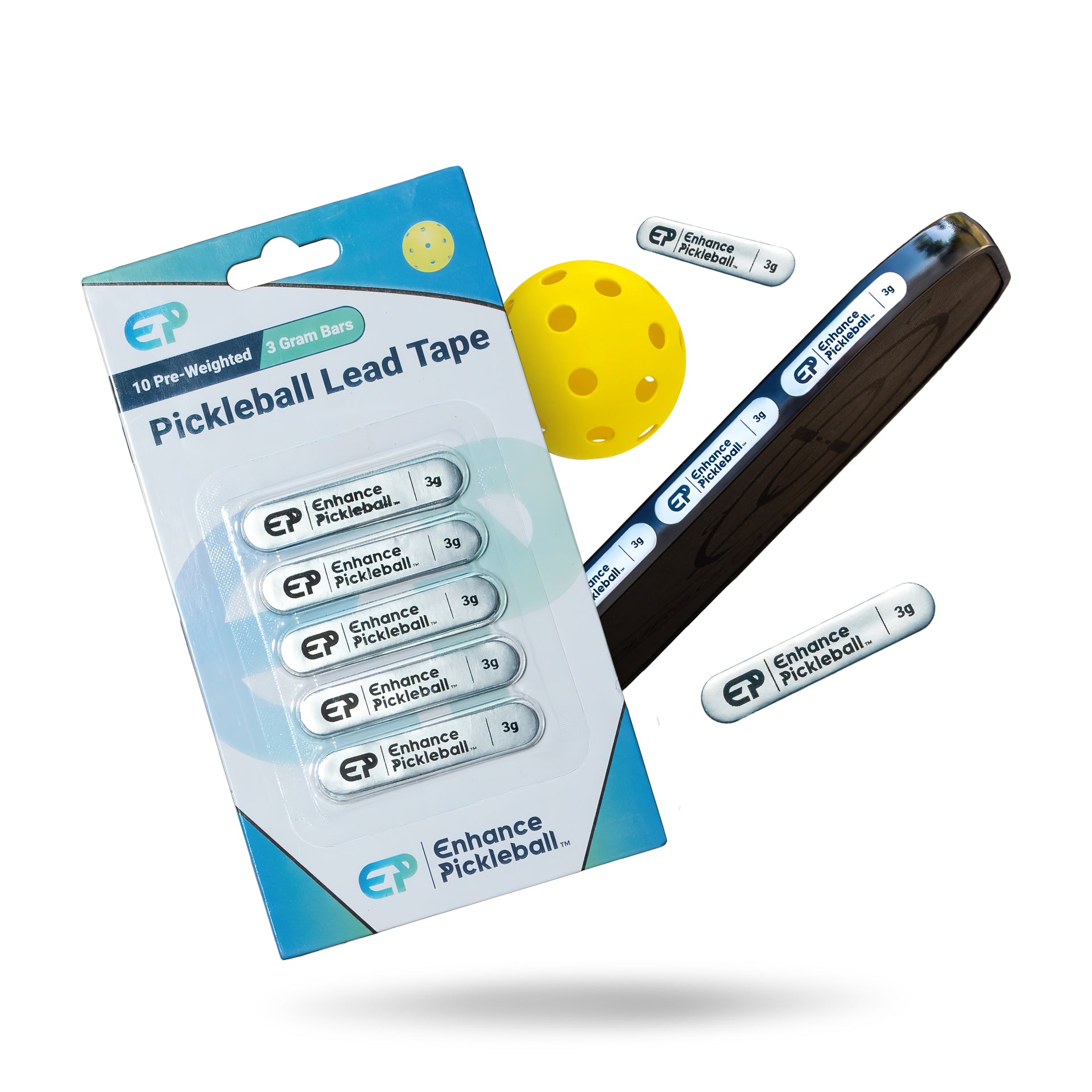 Pre-Weighted Pickleball Lead Tape – Enhance Pickleball